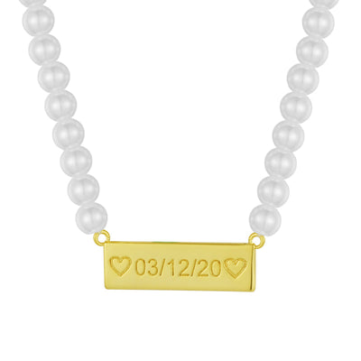 Custom/Personalized Pearl Necklace