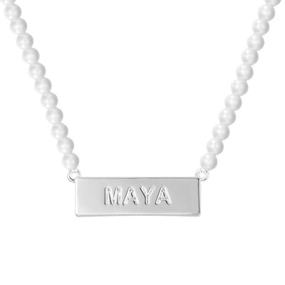 Custom/Personalized Pearl Necklace - EVRYJEWELS