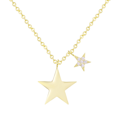 Twin Star Necklace - EVRYJEWELS