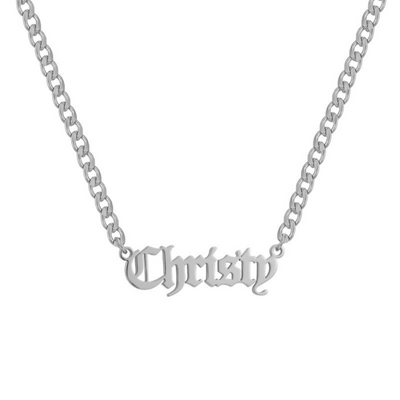 Custom/Personalized Nameplate Curb Necklace