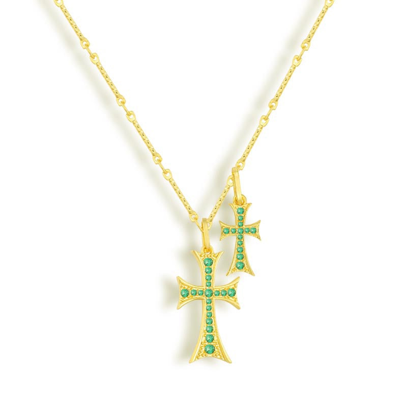 Double Cross Me Necklace