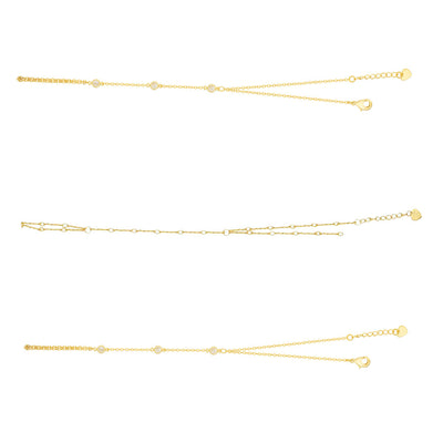 TikTok Shop Viral Hand Chain Bundle : 3 Piece Hand Chain Bundle